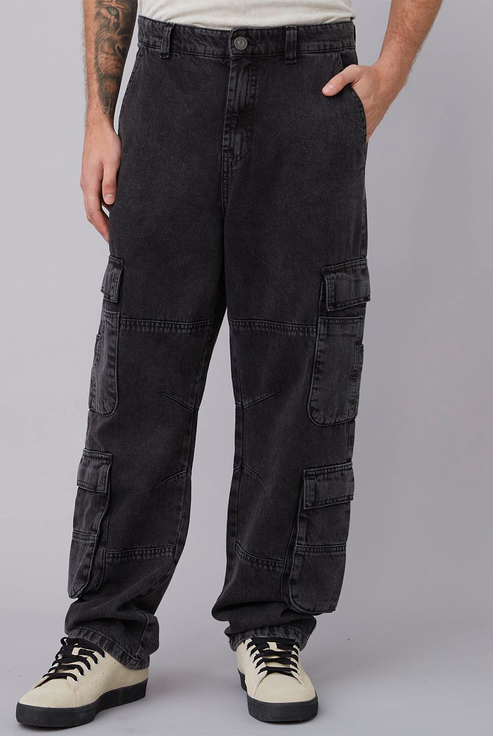 AMERICANINO - Jeans Multipocket Pinzas Loose Fit Hombre Americanino