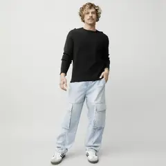 AMERICANINO - Jeans Baggy Relax Cargo Hombre