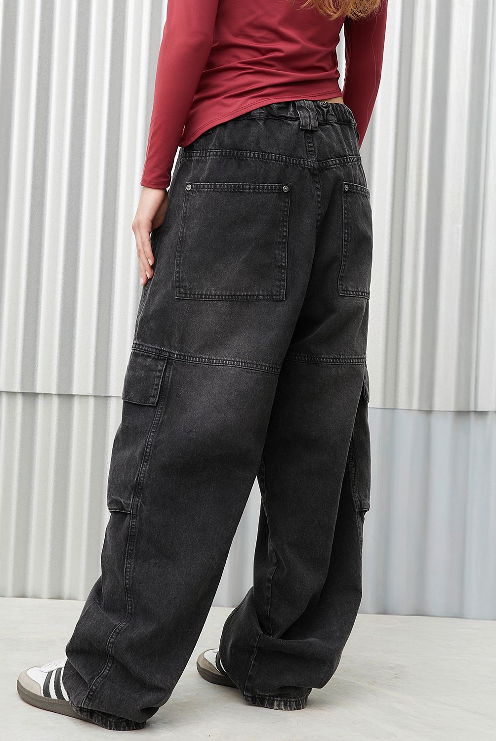 AMERICANINO - Jeans Baggy Relax Cargo Hombre Americanino
