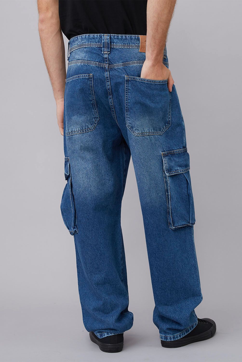AMERICANINO - Jeans Carpintero Cargo Loose Fit Hombre Americanino