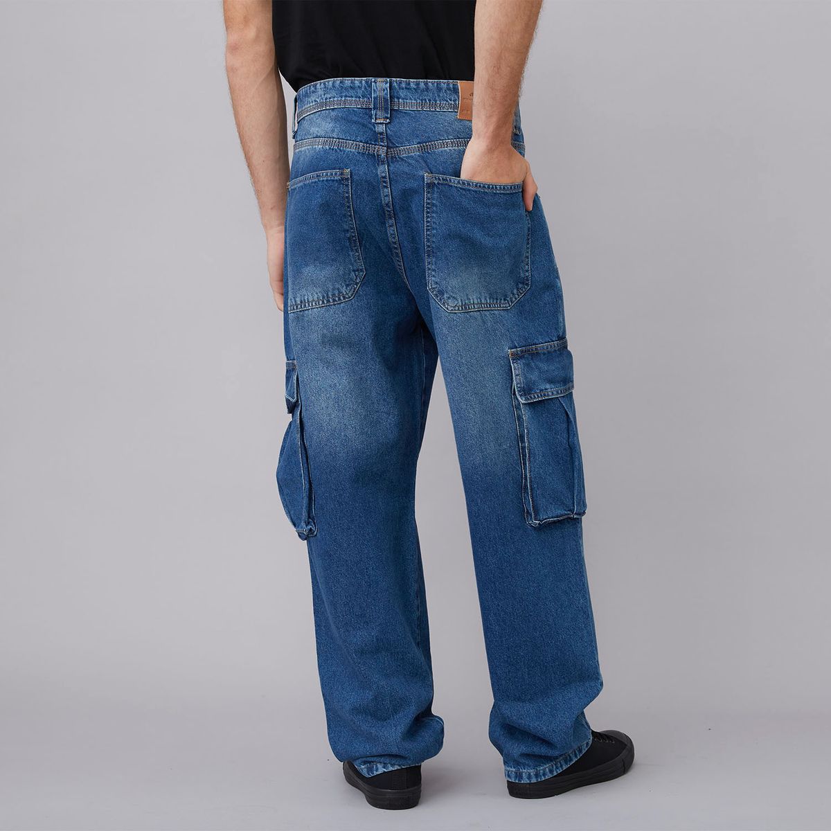 AMERICANINO - Jeans Carpintero Cargo Loose Fit Hombre Americanino