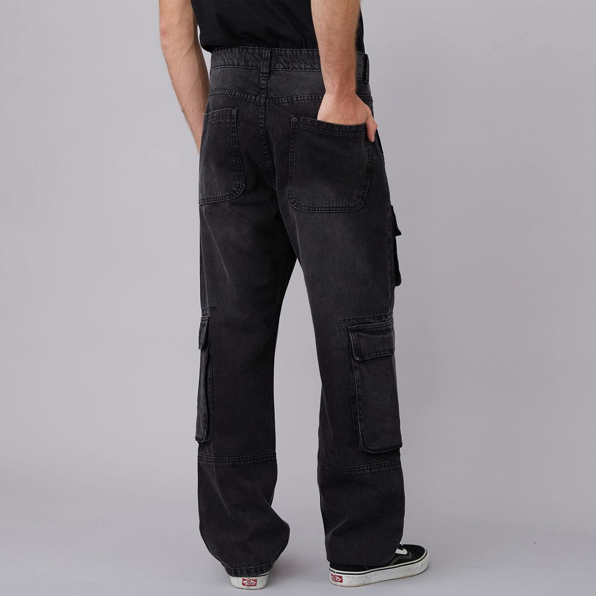 AMERICANINO - Jeans Cargo Corte Pierna Hombre Americanino