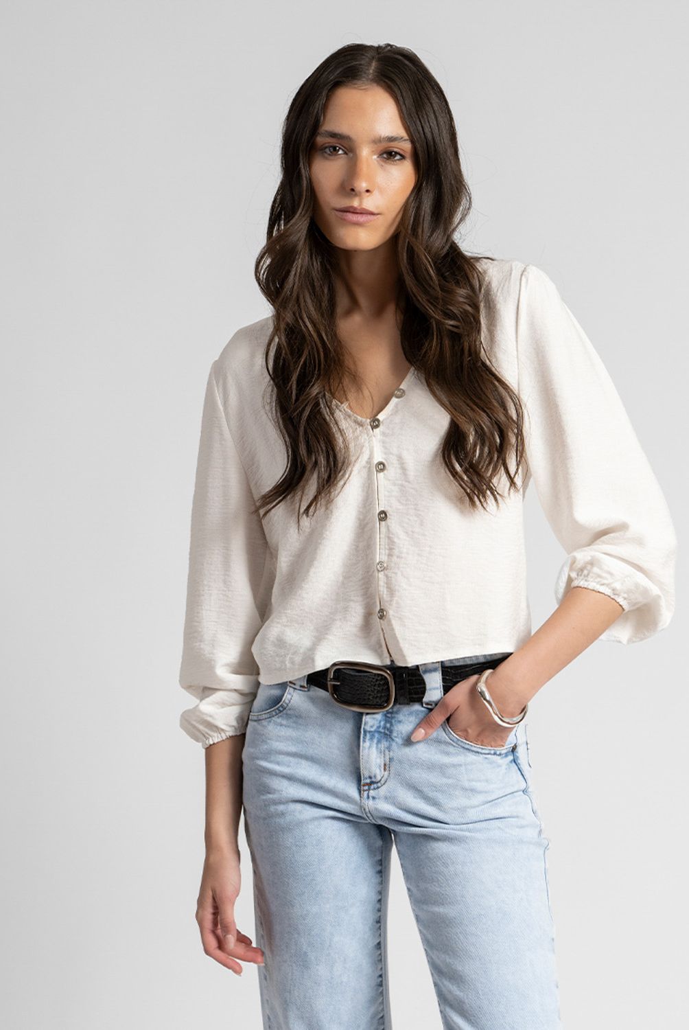LOLITA POCKET - Blusa Texas Crudo Lolita Pocket