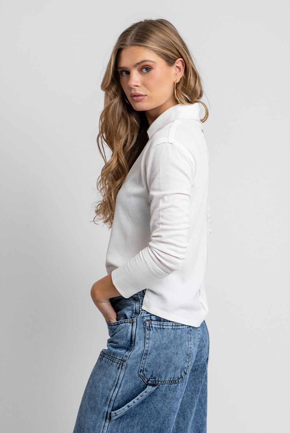 LOLITA POCKET - Polera Mia Blanco Lolita Pocket