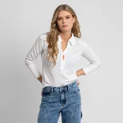 LOLITA POCKET - Polera Mia Blanco