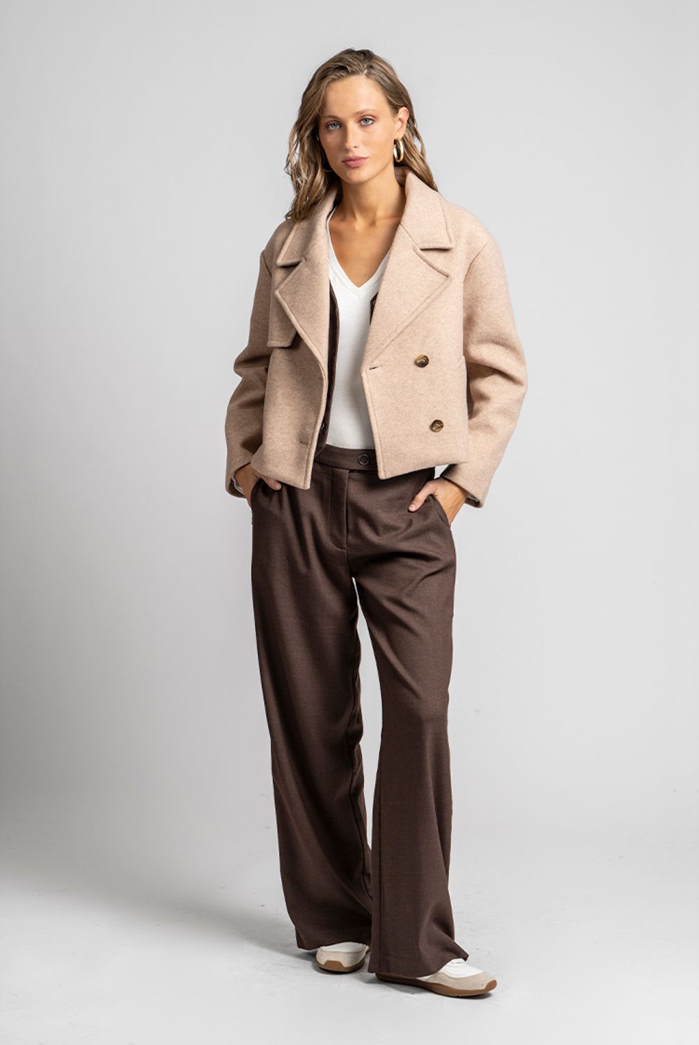 LOLITA POCKET - Chaqueta Javiera Camel Lolita Pocket