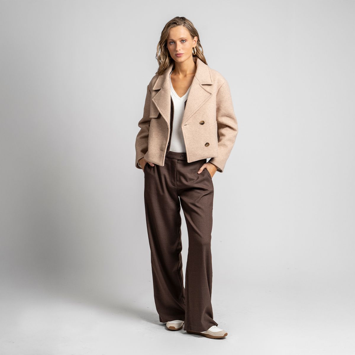 LOLITA POCKET - Chaqueta Javiera Camel Lolita Pocket