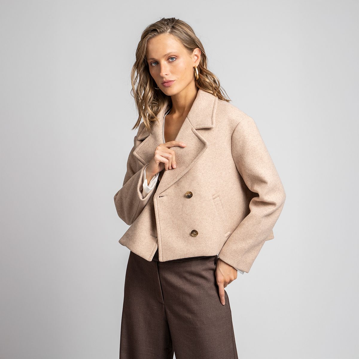 LOLITA POCKET - Chaqueta Javiera Camel Lolita Pocket