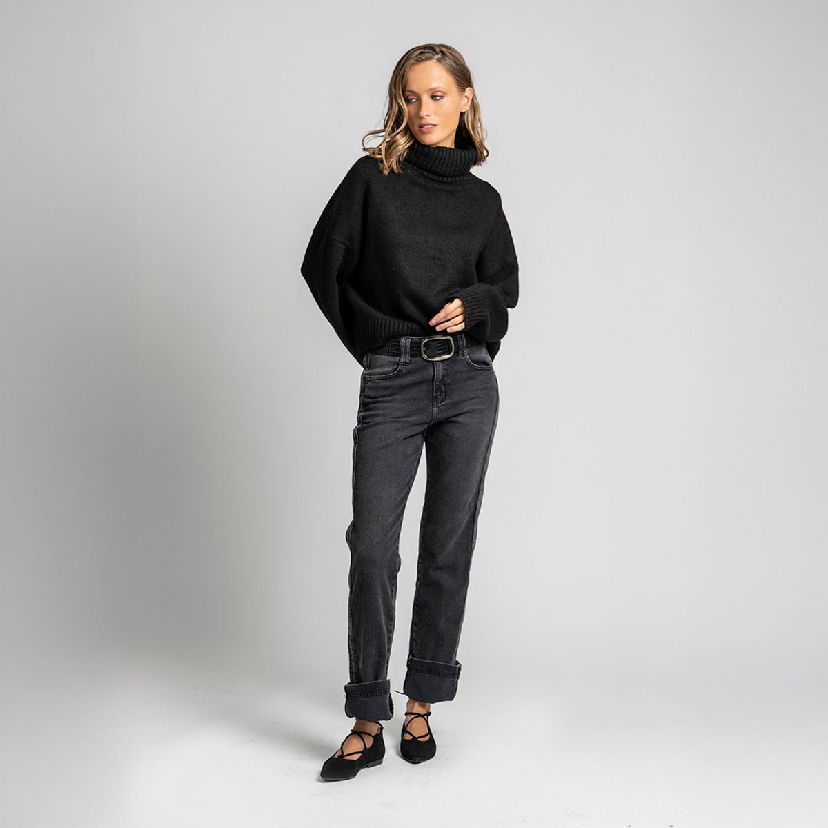 LOLITA POCKET - Chaleco Lamas Negro Lolita Pocket