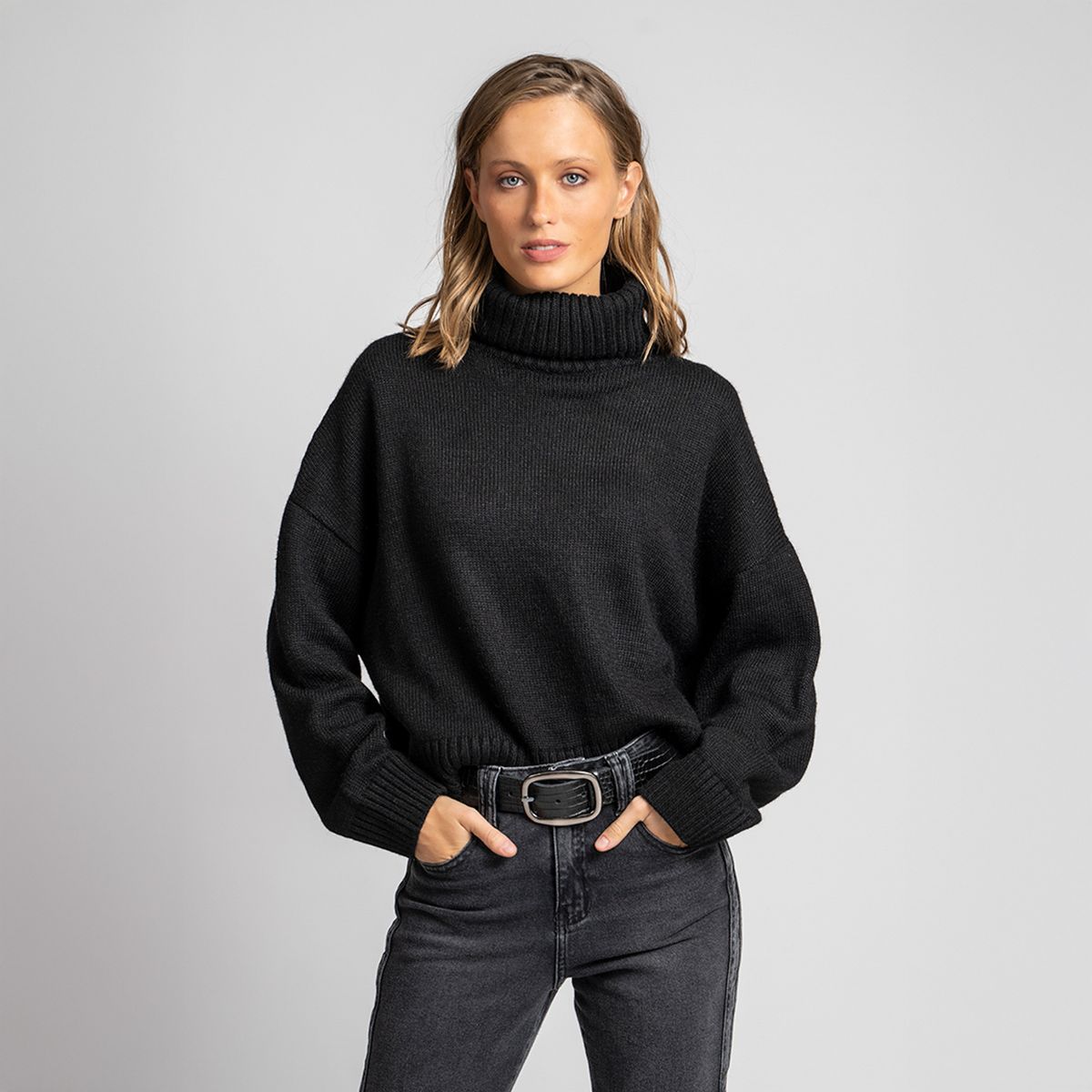 LOLITA POCKET - Chaleco Lamas Negro Lolita Pocket