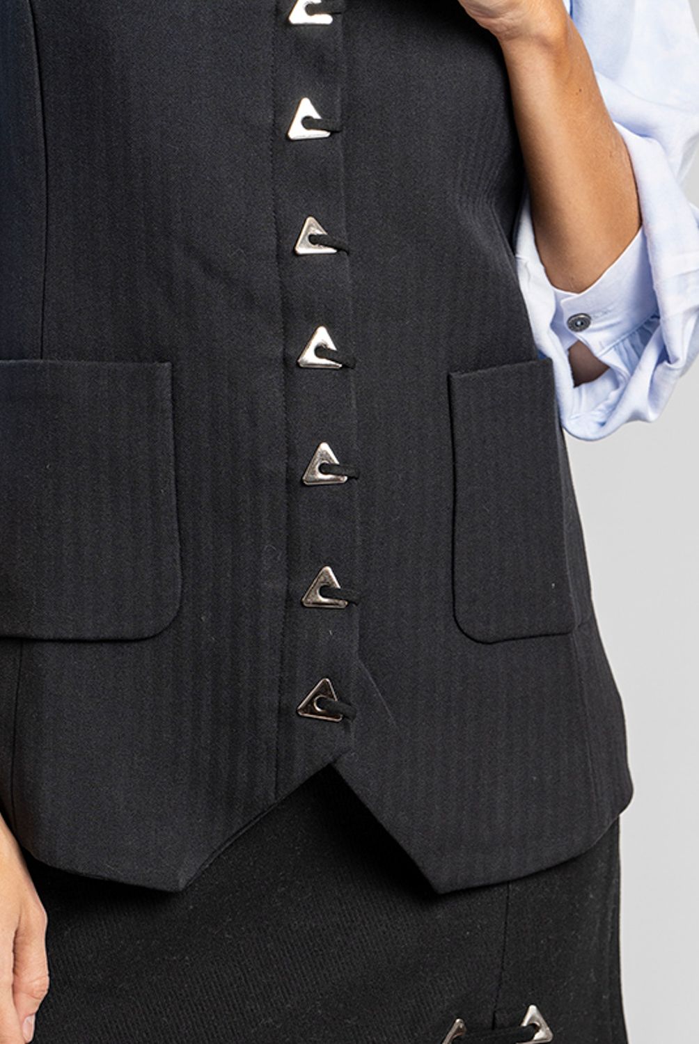 LOLITA POCKET - Vest Manhattan Negro Lolita Pocket