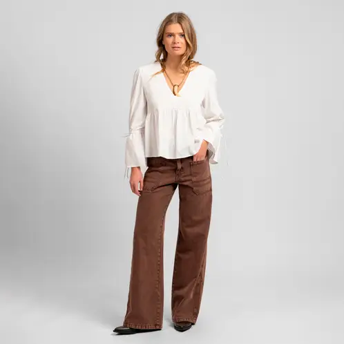 LOLITA POCKET - Jeans Tali Café Mujer