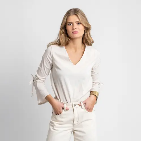 LOLITA POCKET - Blusa Melisa Blanco