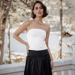 BASEMENT - Peto Sin Mangas Algodón Mujer por Cranberry Chic