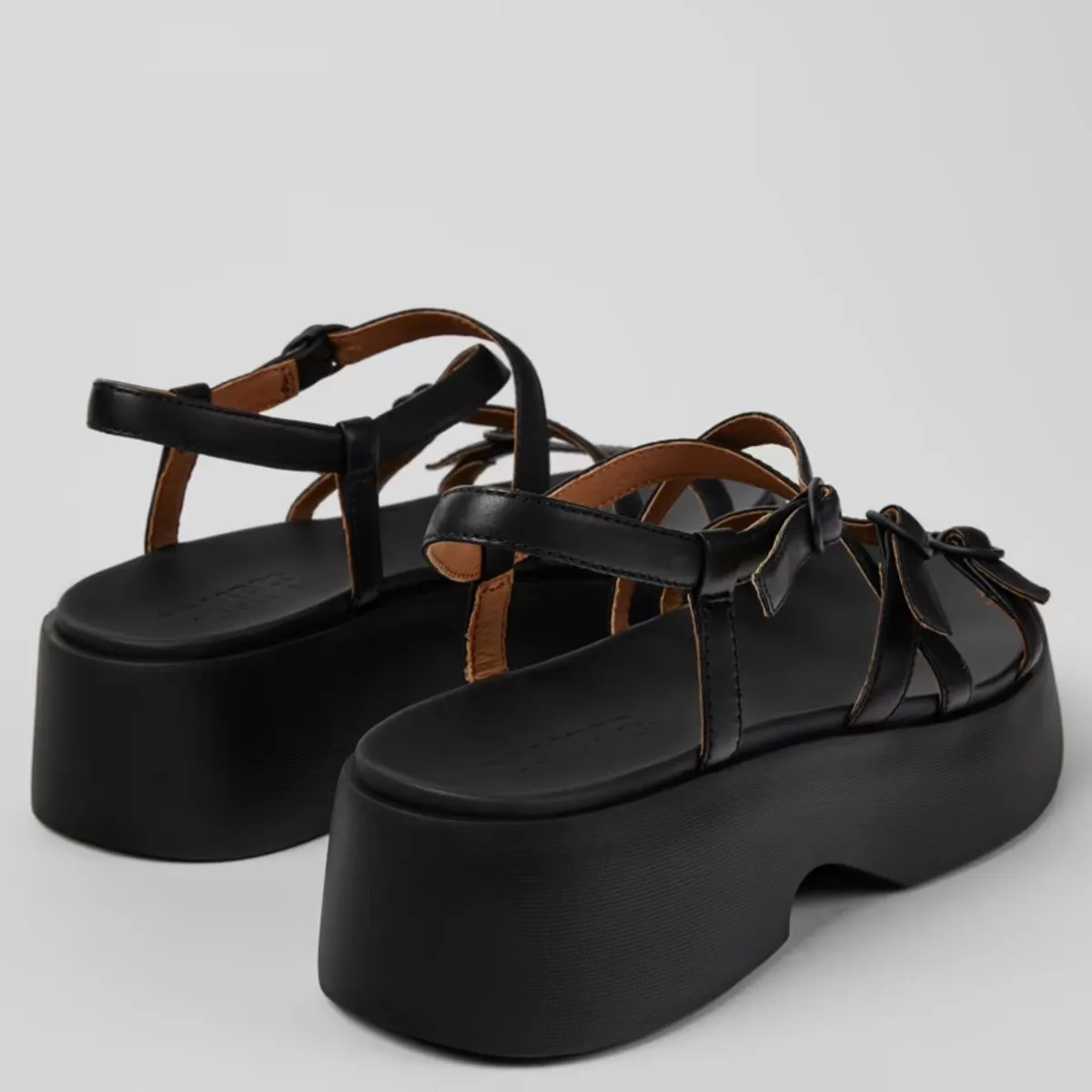 CAMPER - Sandalia Mujer Cuero Negro Camper