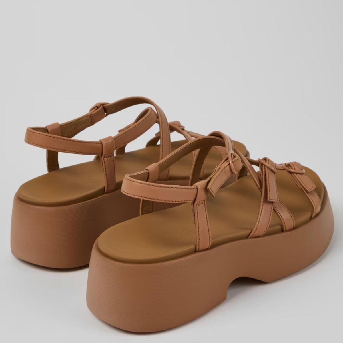 CAMPER - Sandalia Mujer Cuero Beige Camper