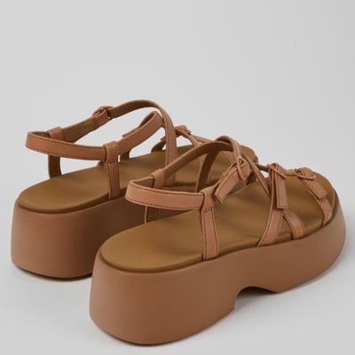 Imagen 2 del producto Sandalia Mujer Cuero Beige