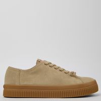 Zapatilla Urbana Hombre Cuero Beige