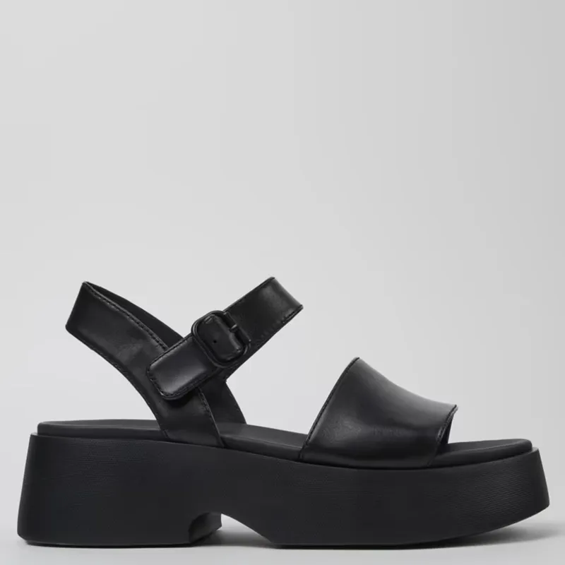 CAMPER - Sandalia Mujer Cuero Negro Camper
