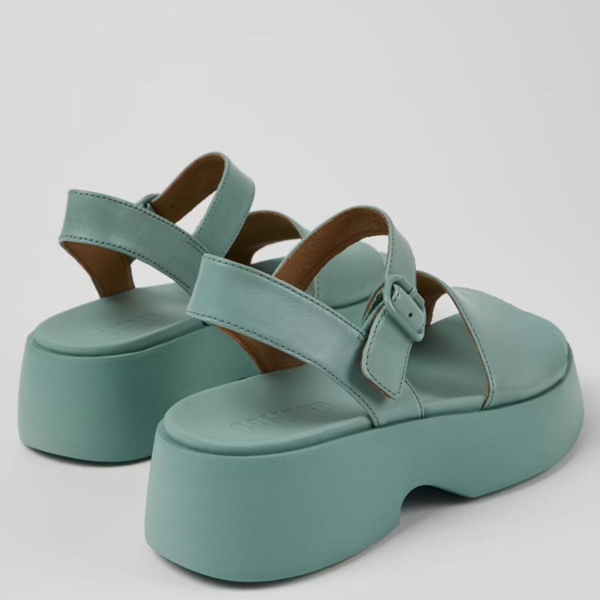 CAMPER - Sandalia Mujer Cuero Verde Camper