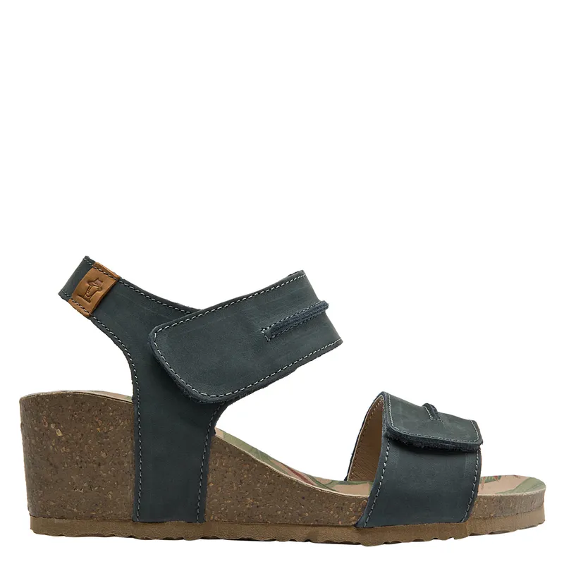 PANAMA JACK - Sandalia Mujer Cuero Azul Panama Jack