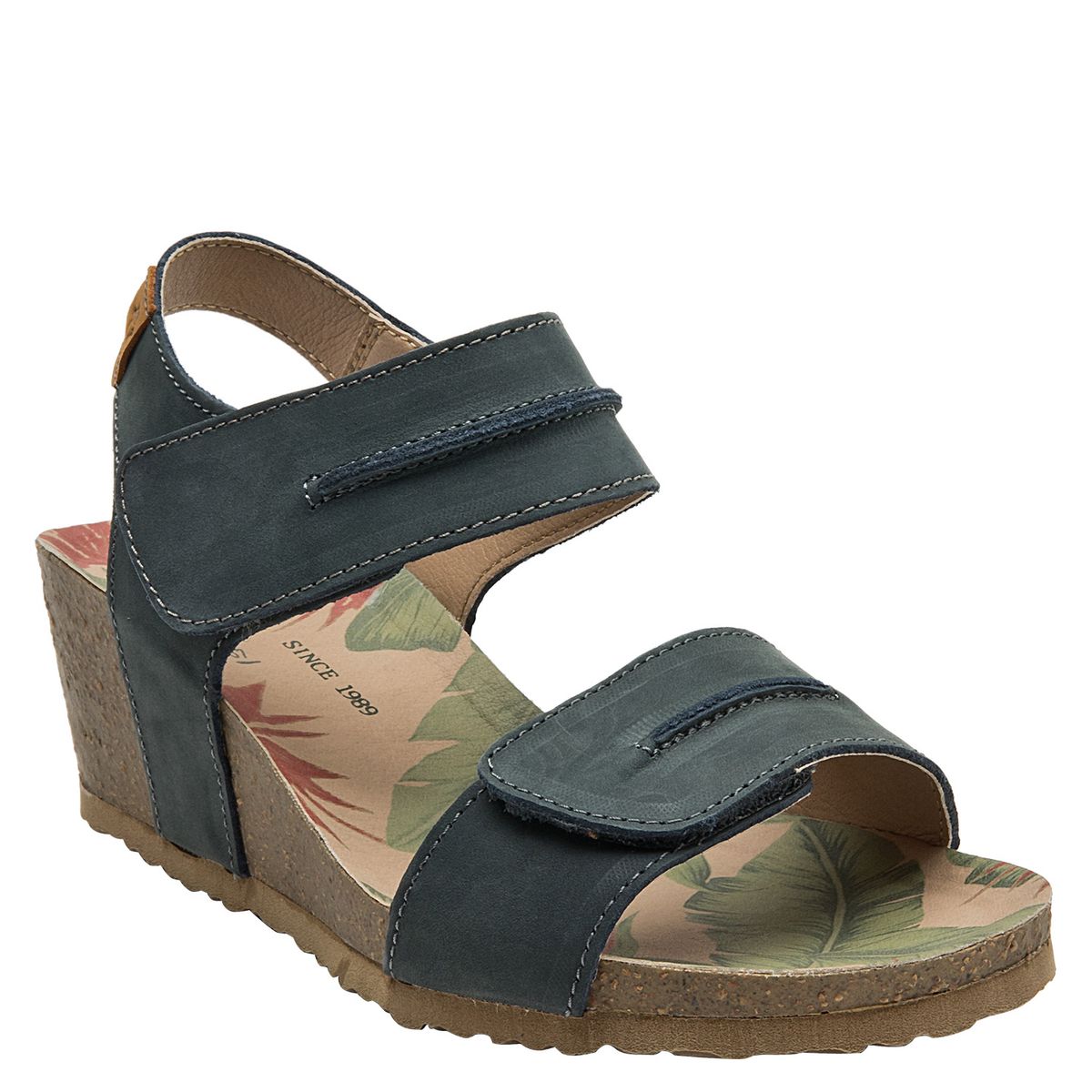 PANAMA JACK - Sandalia Mujer Cuero Azul Panama Jack