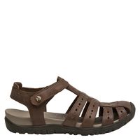 Sandalia Mujer Cuero Café