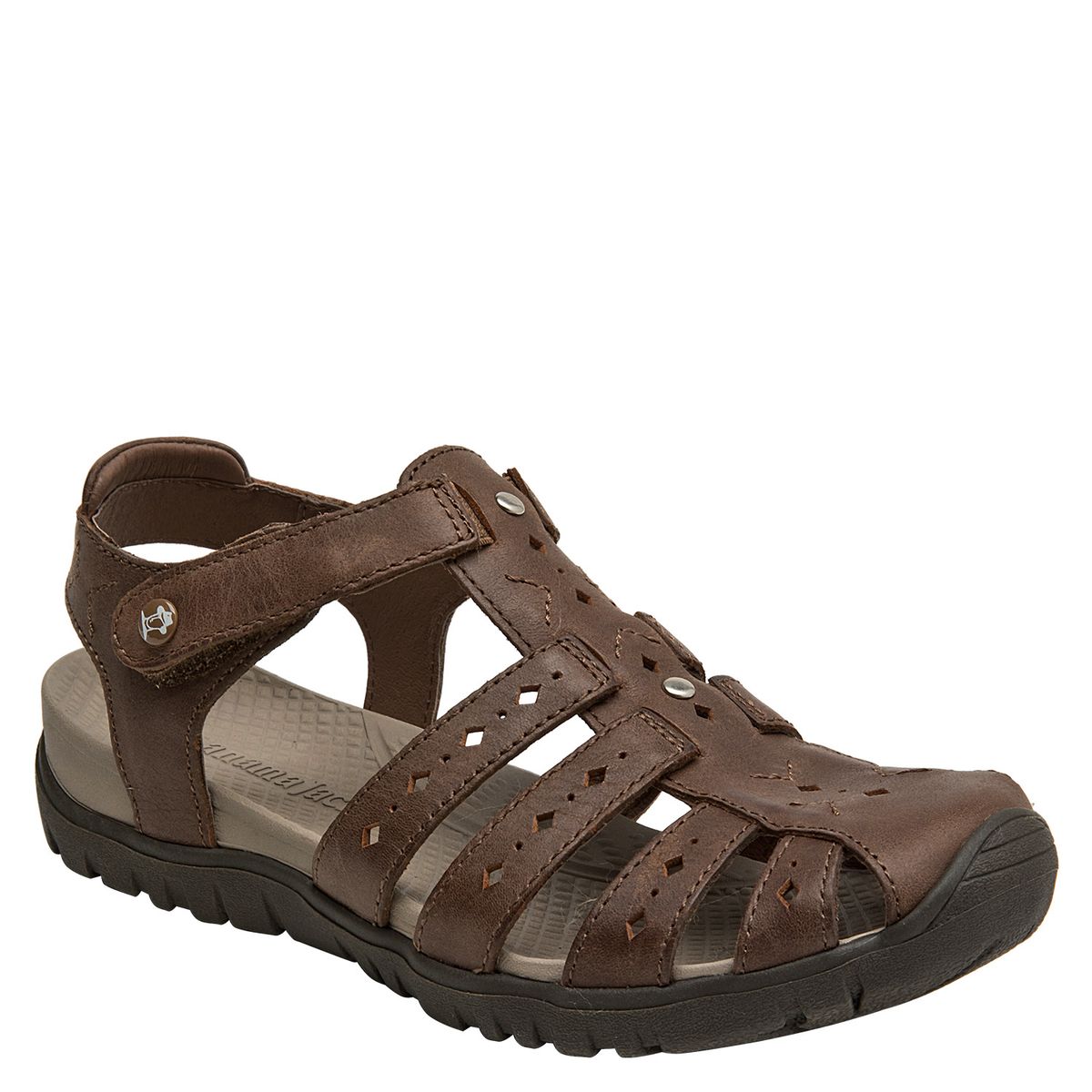 PANAMA JACK - Sandalia Mujer Cuero Café Panama Jack