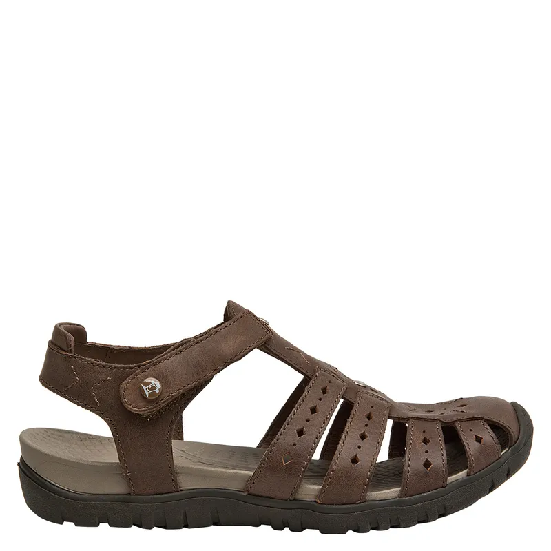 PANAMA JACK - Sandalia Mujer Cuero Café Panama Jack
