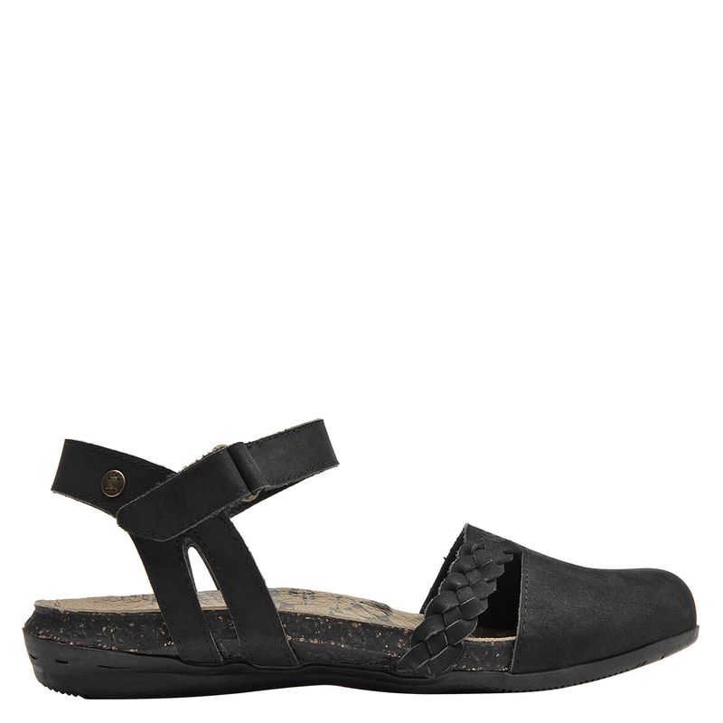 PANAMA JACK - Sandalia Mujer Cuero Negro Panama Jack