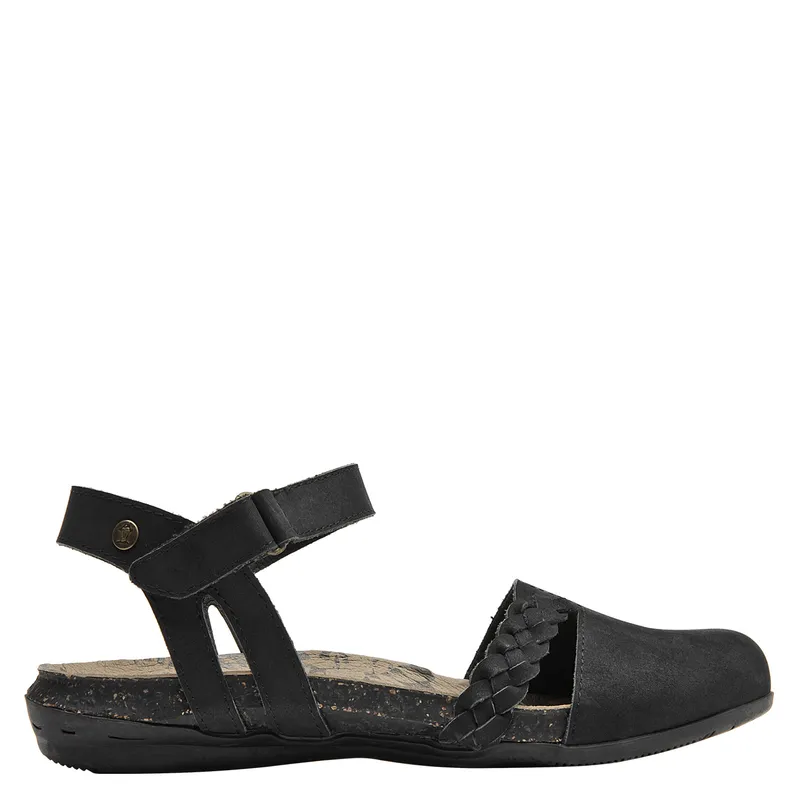 PANAMA JACK - Sandalia Mujer Cuero Negro Panama Jack