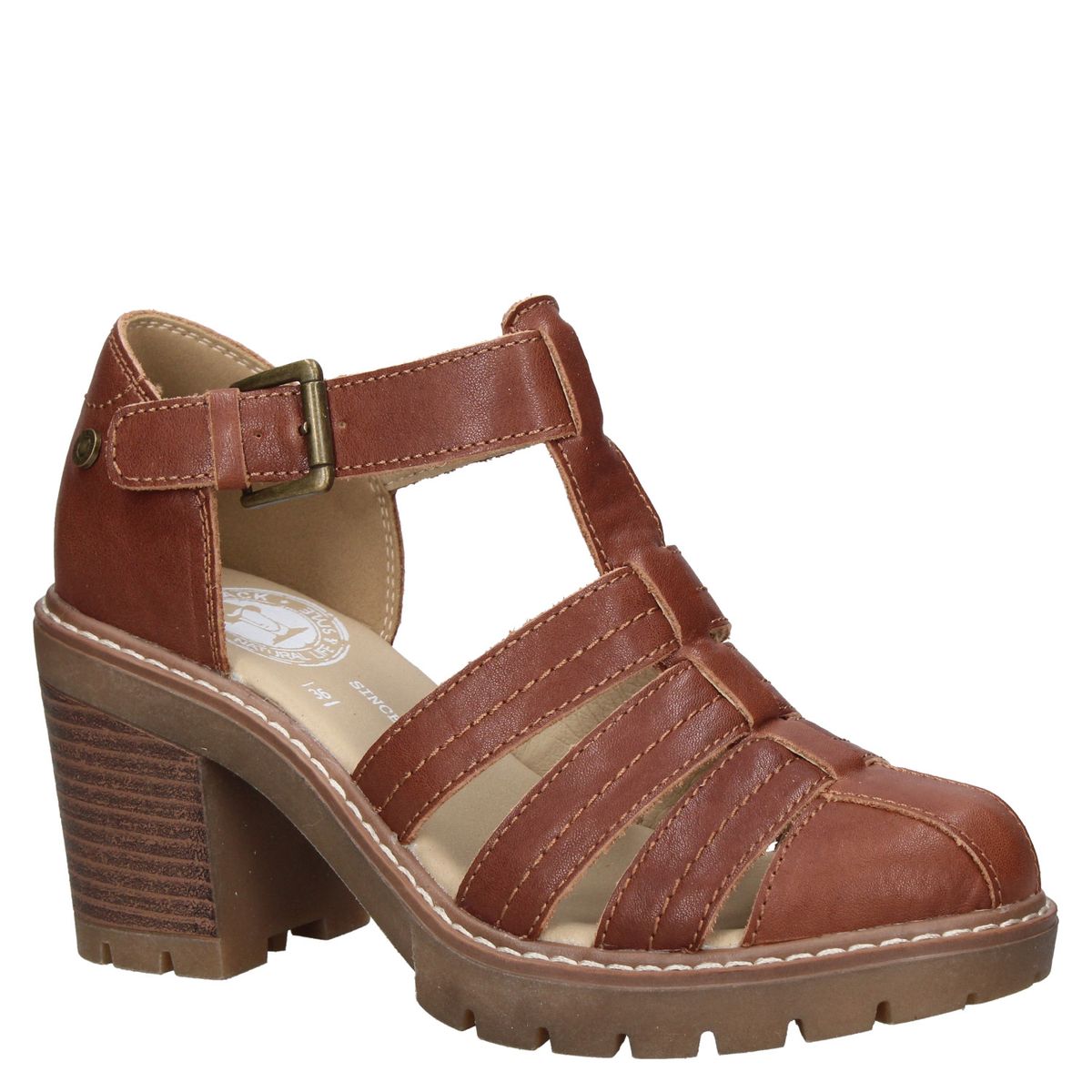 PANAMA JACK - Sandalia Mujer Cuero Café Panama Jack