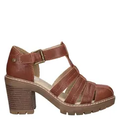 PANAMA JACK - Sandalia Mujer Cuero Café