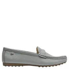 16 HRS - Mocasin Mujer Cuero Azul
