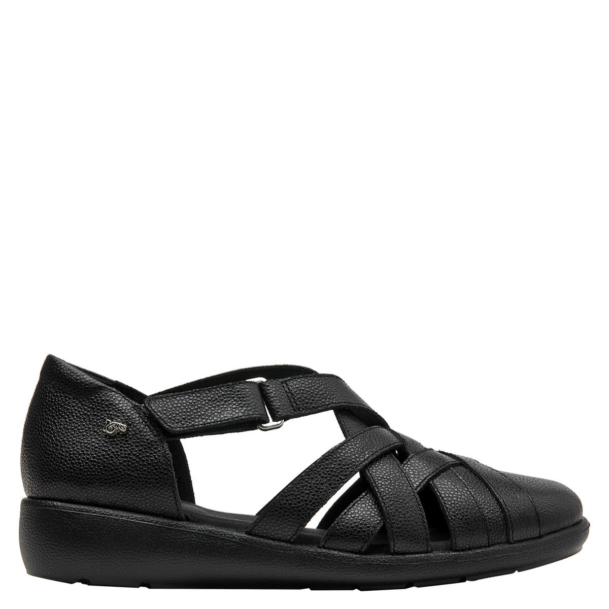 16 HRS - Sandalia Mujer Cuero Negro 16 Hrs