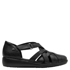 16 HRS - Sandalia Mujer Cuero Negro