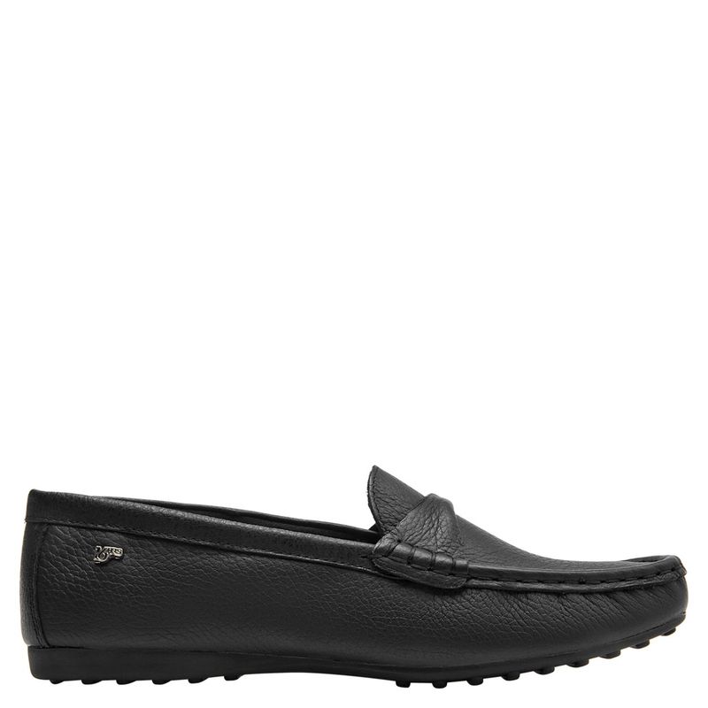 16 HRS - Mocasin Mujer Cuero Negro 16 Hrs