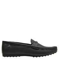Mocasín Mujer Cuero Negro