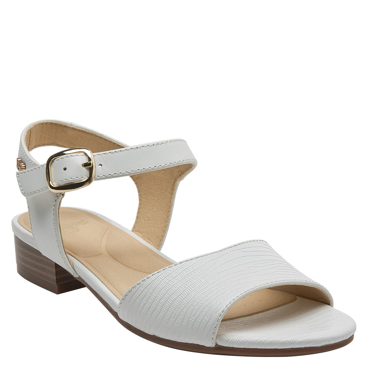 16 HRS - Sandalia Mujer Cuero Blanco 16 Hrs