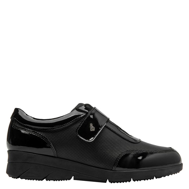 Zapato Casual Mujer Cuero Negro