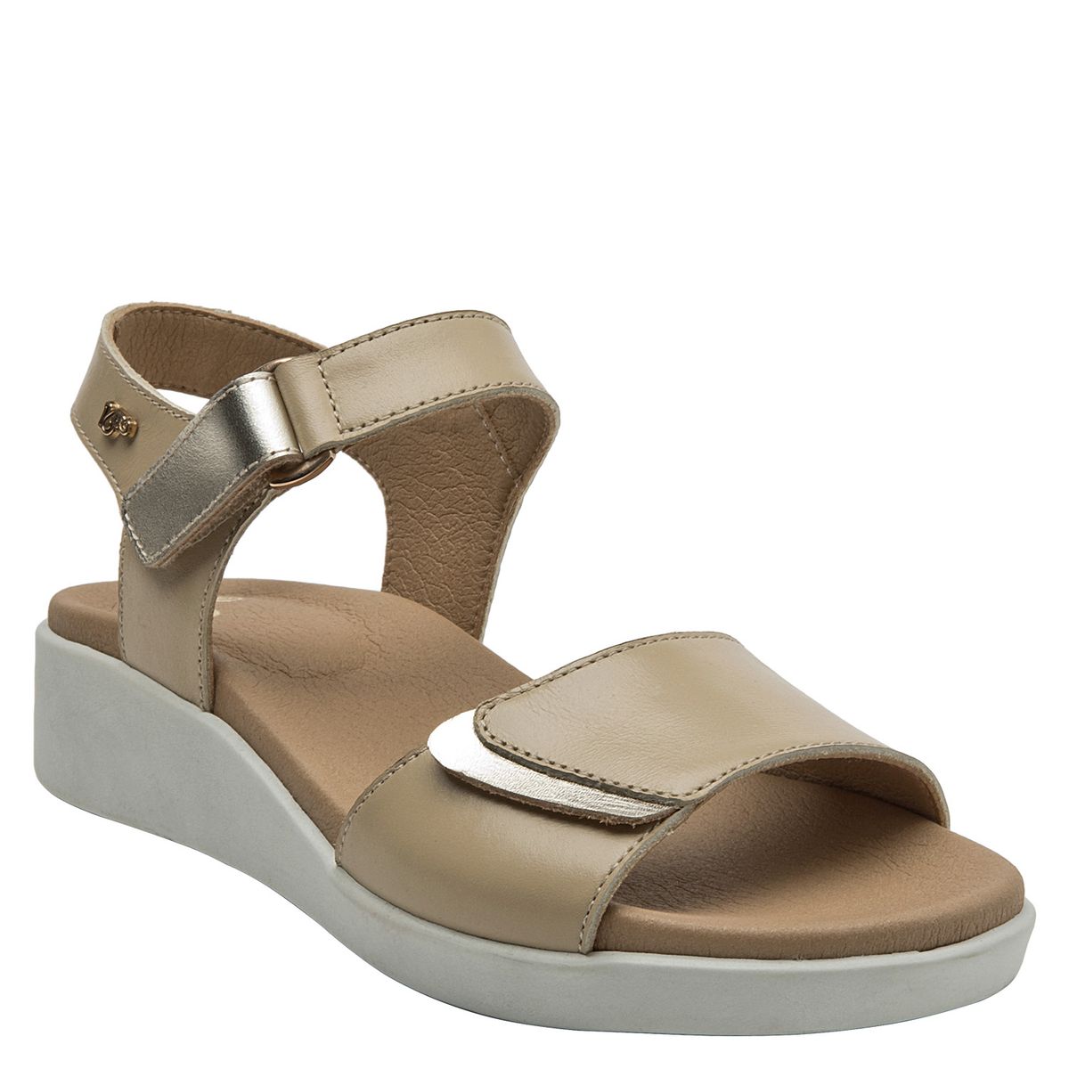 16 HRS - Sandalia Mujer Cuero Beige 16 Hrs
