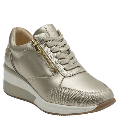 Imagen 2 del producto Zapatilla Urbana Mujer Cuero Amarillo 16Hrs