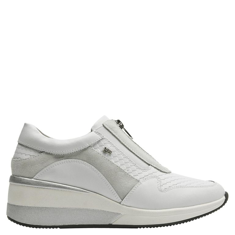 16 HRS Zapatilla Urbana Mujer Cuero Blanco