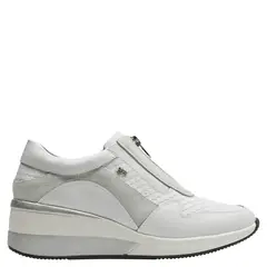 16 HRS - Zapatilla Urbana Mujer Cuero Blanco