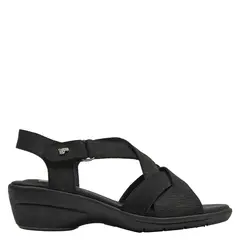 16 HRS - Sandalia Mujer Cuero Negro