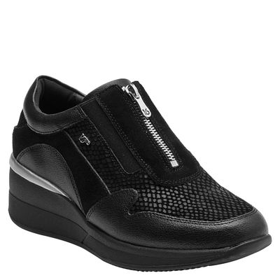 Imagen 2 del producto Zapatilla Urbana Mujer Cuero Negro 16Hrs