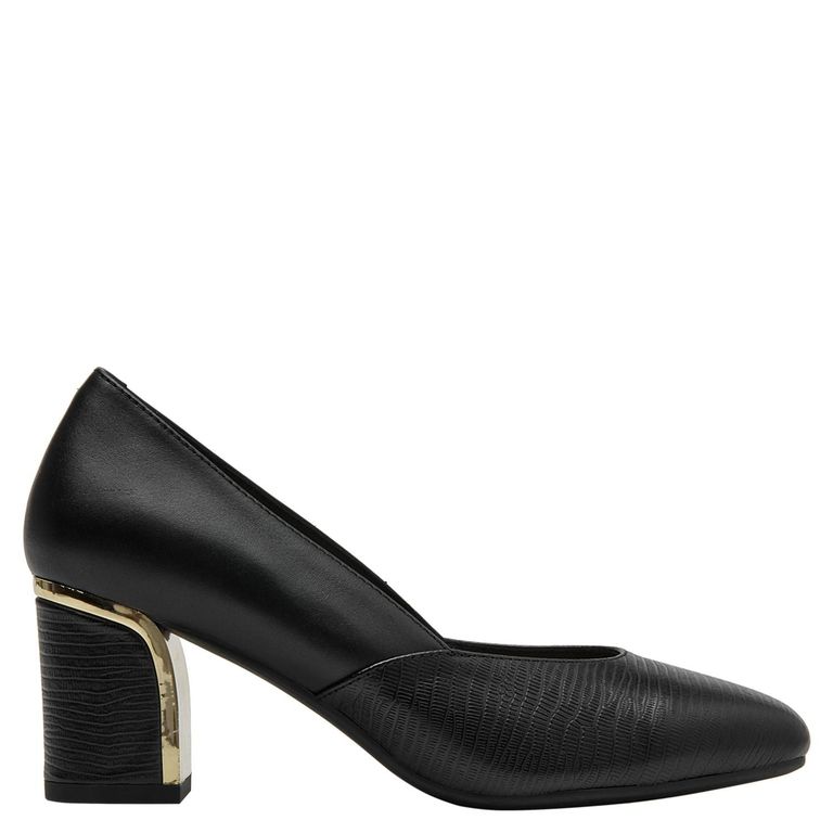 Zapato Formal Mujer Cuero Negro Bruno Rossi