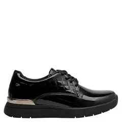 16 HRS - Zapato Casual Mujer Cuero Negro