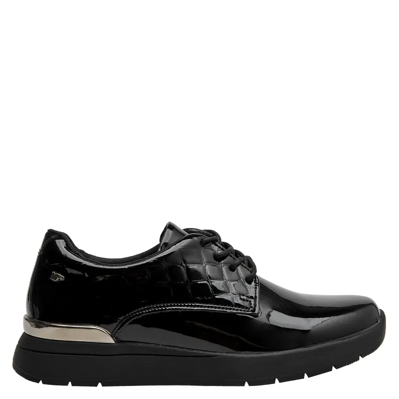 16 HRS - Zapato Casual Mujer Cuero Negro 16 Hrs