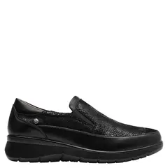 BRUNO ROSSI - Zapato Casual Mujer Cuero Negro